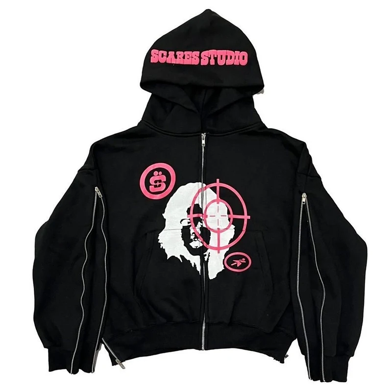 Новые толстовки большого размера с принтом Стразы женские Y2k повседневная одежда