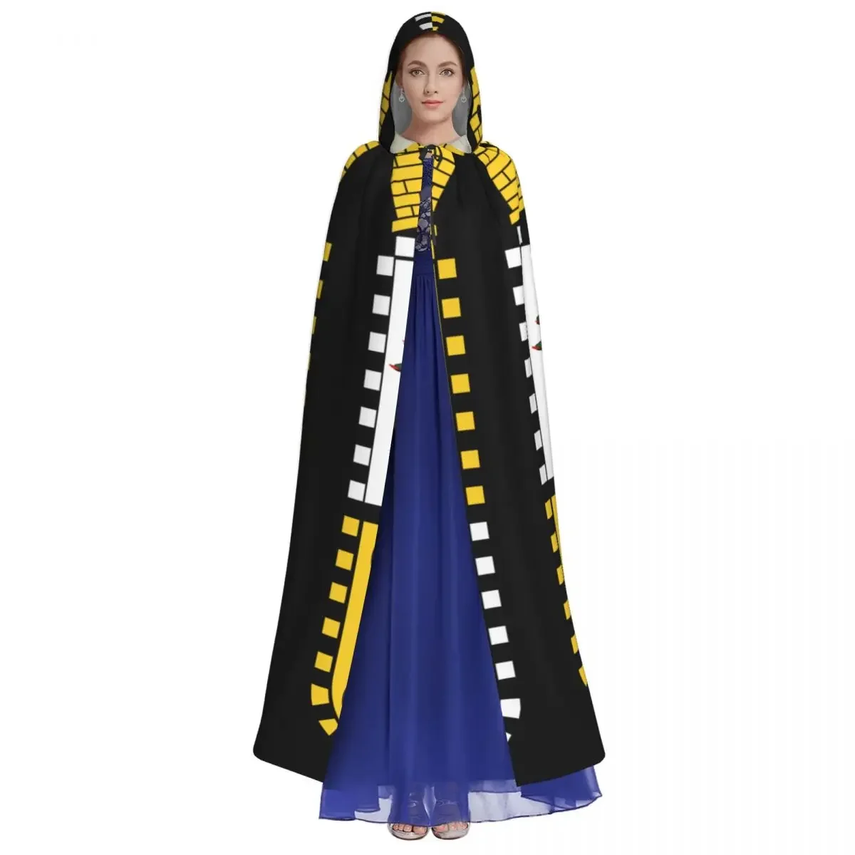 Yauco Пуэрто-Рико унисекс искусственная кожа с капюшоном длинный костюм ведьмы