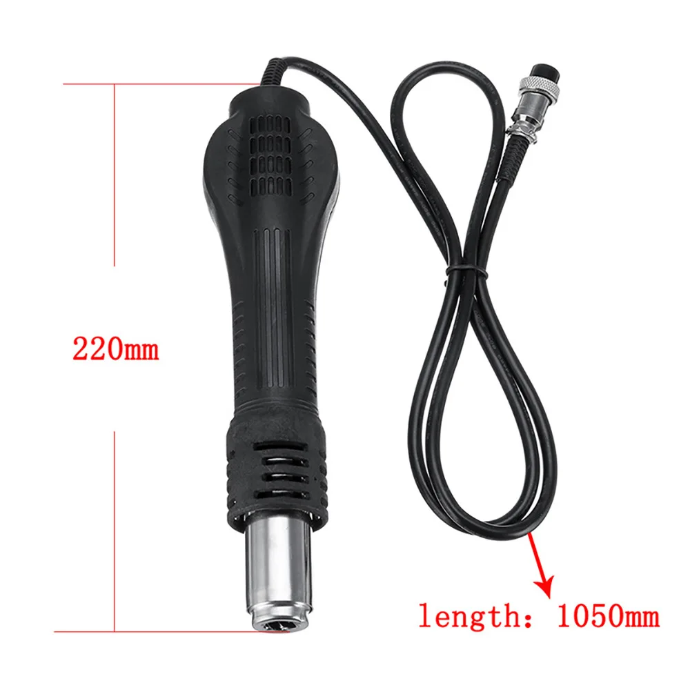 

BGA Rework Handle Hot Air Nozzles For 858 8858 858D 878A 878 Soldering Station 8 Holes Hot Air Gun Handle Soldering Equipment