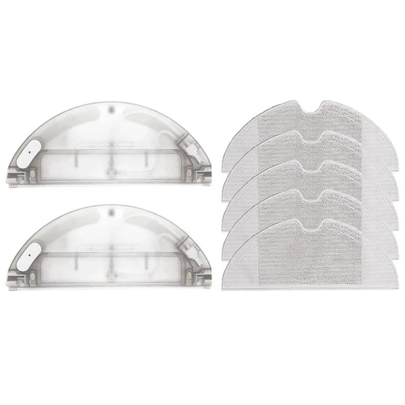 

Hot TOD-2Pcs Water Tank And 5Pcs Mop Cloth For Xiaomi Dreame F9 Robot Vacuum Cleaner Replacement Accessories