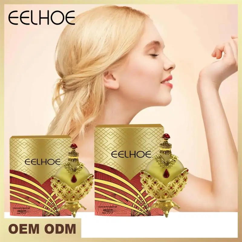 

EELHOE Concentrated Perfume Oil Gold Arabian Style Lasting Fragrance Mild Non-pungent Portable Concentrated Fragrance Beauty Pro