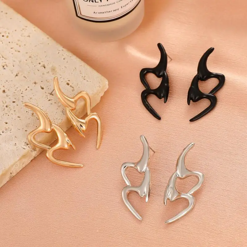 

Индивидуальные металлические серьги с буквами 3 цветов для женщин, модные вечерние ювелирные изделия для девочек, корейские милые женские Г...