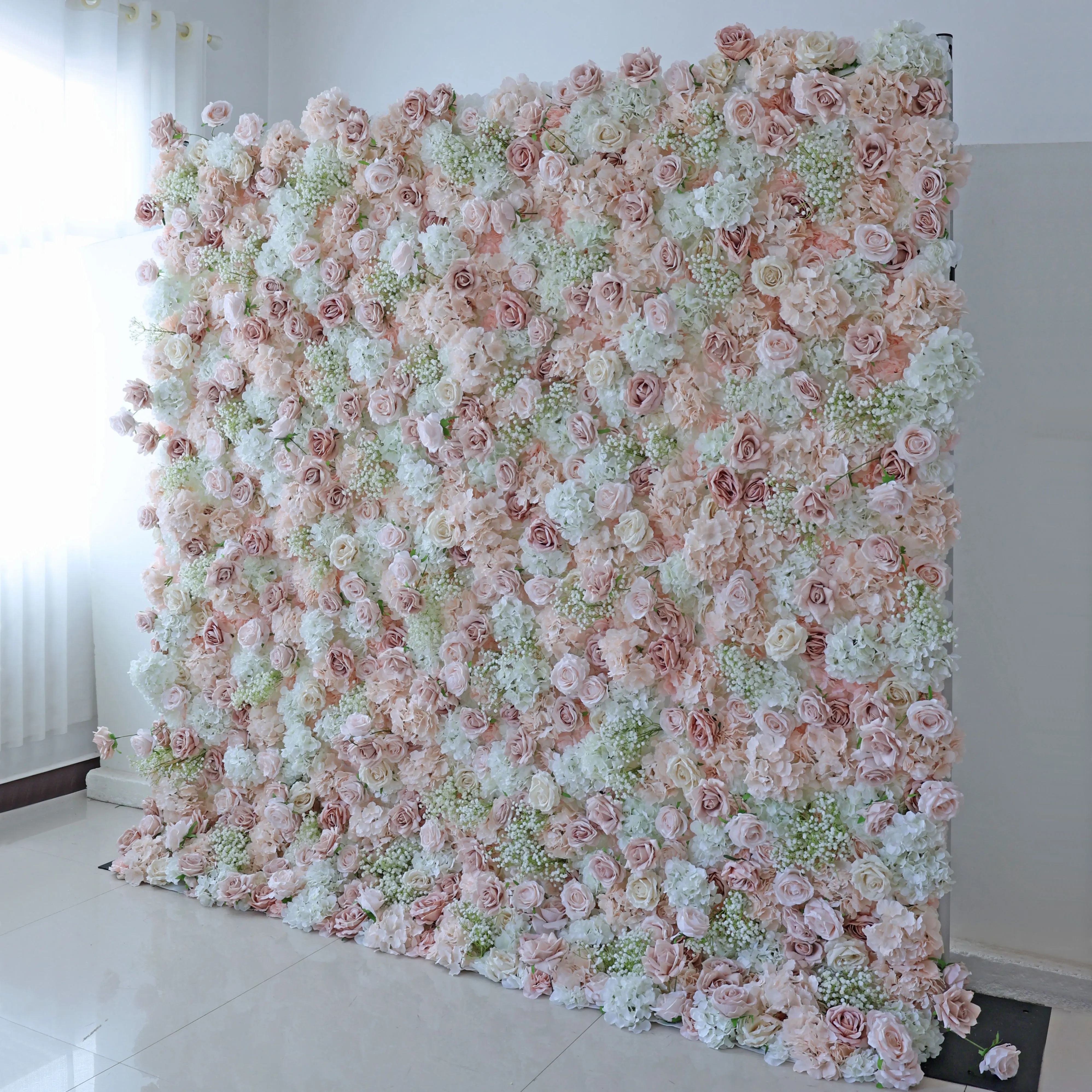 YuLiFlower на заказ шелковая гортензия роза розовый свернутый искусственный цветок