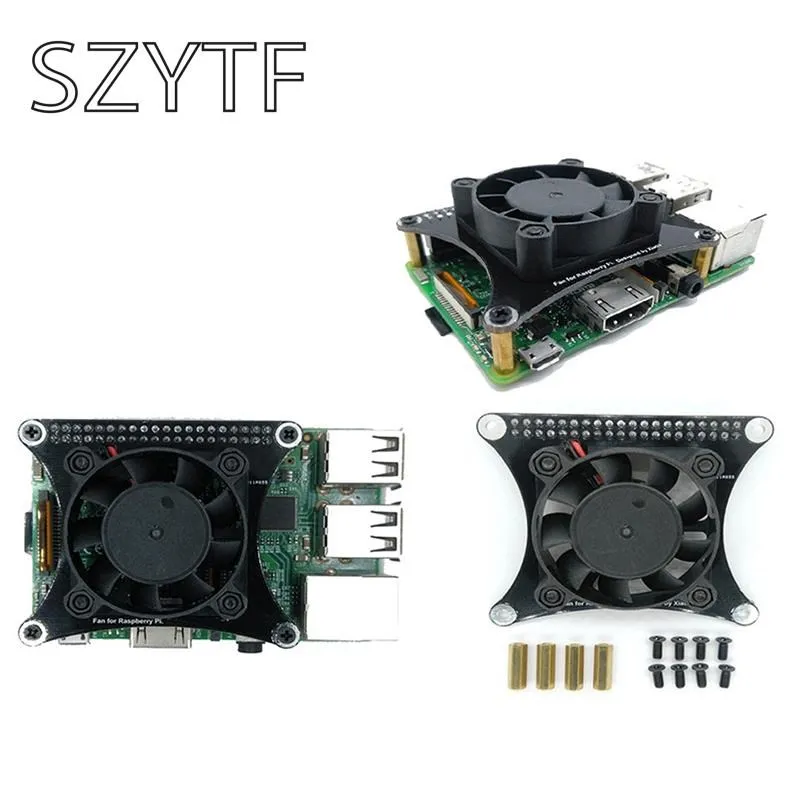 

Raspberry pi 2 3 4 b + тихий вентилятор теплоотвод скорость ветра ШИМ управляемый