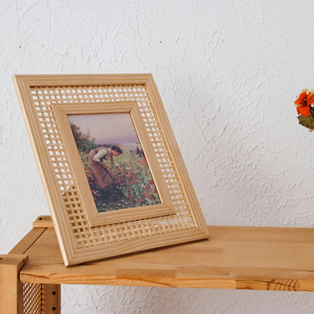 Подвесная фоторамка декор столешницы тканая картина украшение плетеные