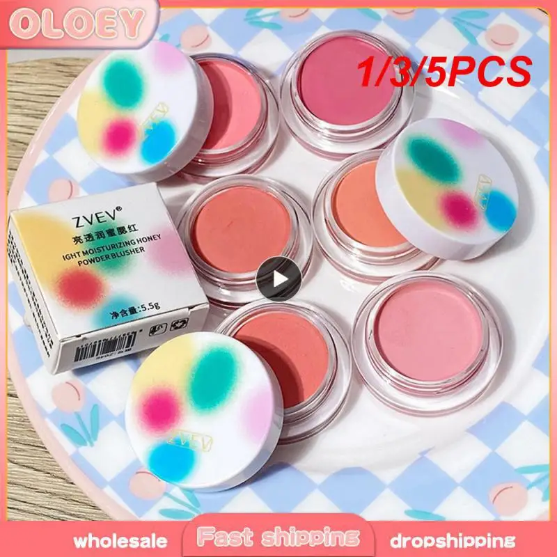 Недорогие матовые румяна для студентов 1/3/5 шт. гладкие Высококачественные мягкие