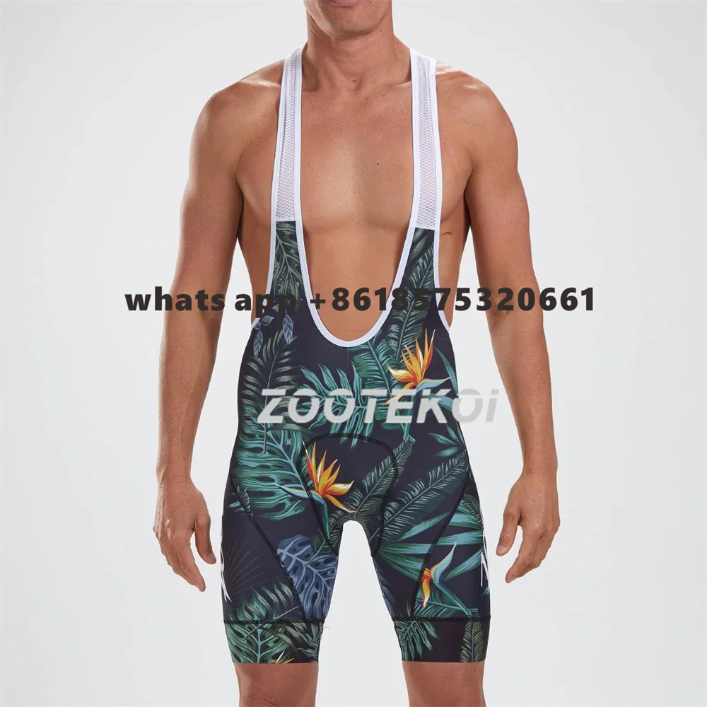 

ZOOTEKOI Spring/Autumn New Cycling Mens Bike Bib Knickers Cropped Shorts Pantalon MTB Road Bicycling 9D Spuer Gel Pad Pants
