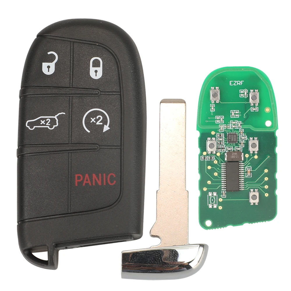 

Jingyuqin Aftermarket 3/4/5BTN дистанционный ключ от автомобиля для Fiat 500 500L 500X 2016 2017 2018 2019 Smart Fob Control ...