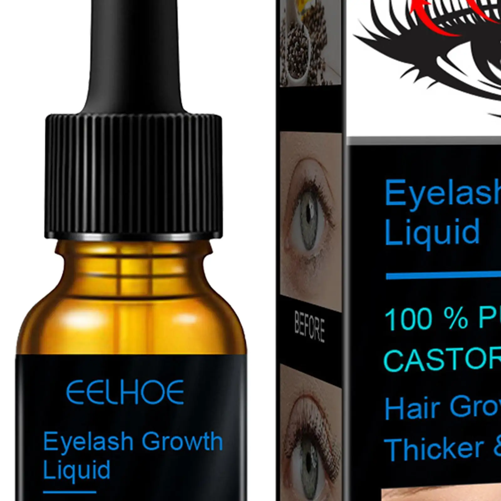 

2/3/5 Natural Castor Oil Eyelash Growth Liquid Treatment Lashes Extension Serum