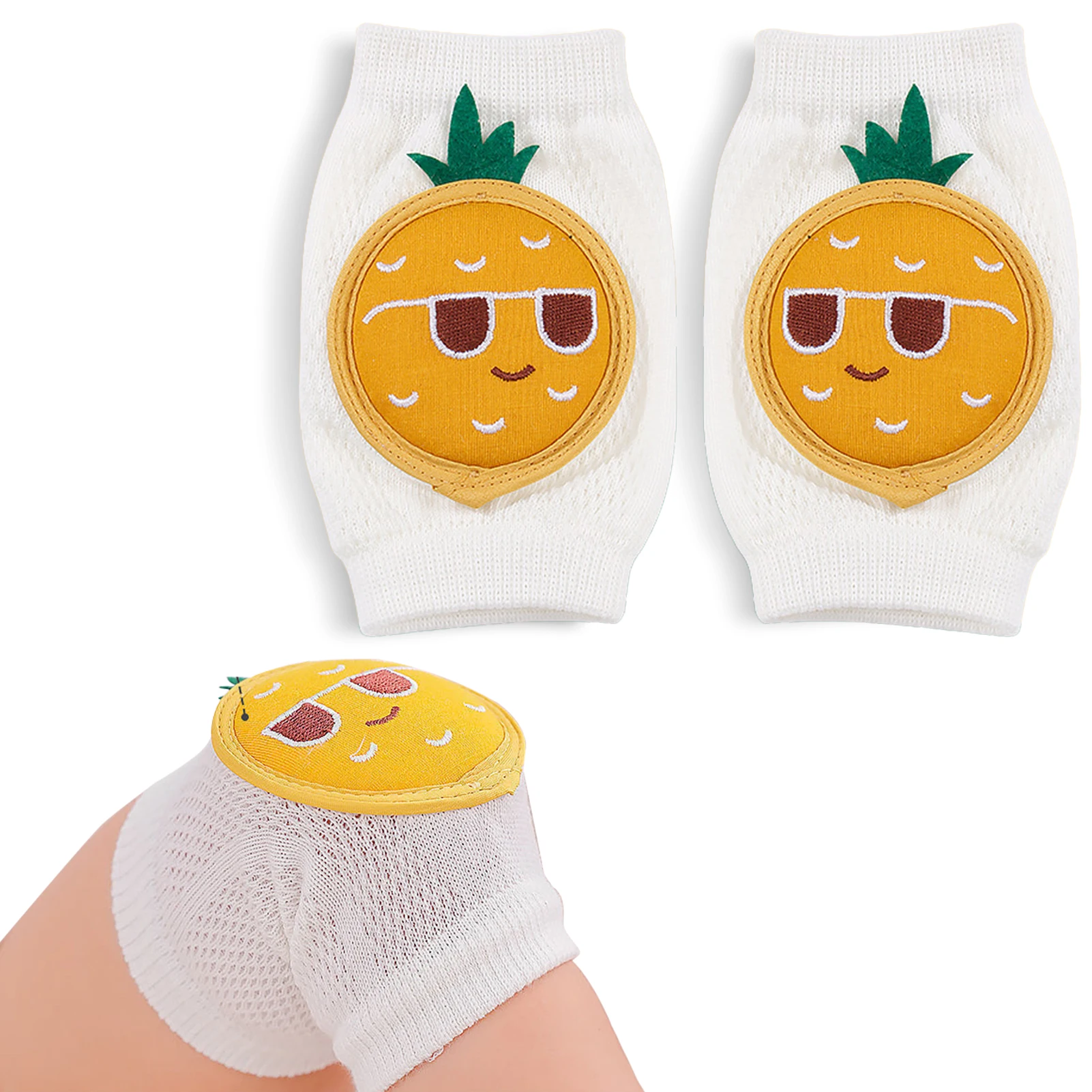

Summer Baby Knee Pads Socks Set Girls Boys Anti Slip Socks Kneecap Kid Crawling Safety Floor Socks Anti-fall Knee Protector