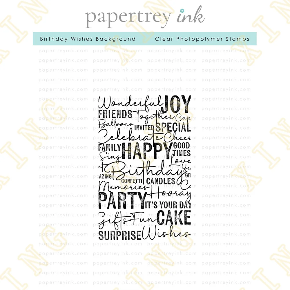 

Birthday Wishes Clear Silicone Stamps DIY Scrapbook Diary Decoration Embossed Paper Card Album Craft Template 2023 New Arrival