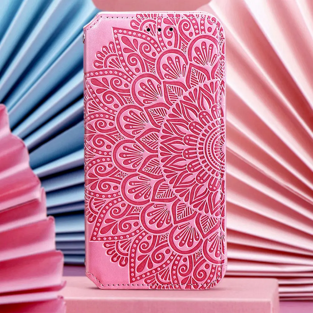 

Realme GT Master 3D Emboss Floral Flip Wallet Case for OPPO Realme GT Master Explorer Leather 360 Protect Cover Realme GT Master