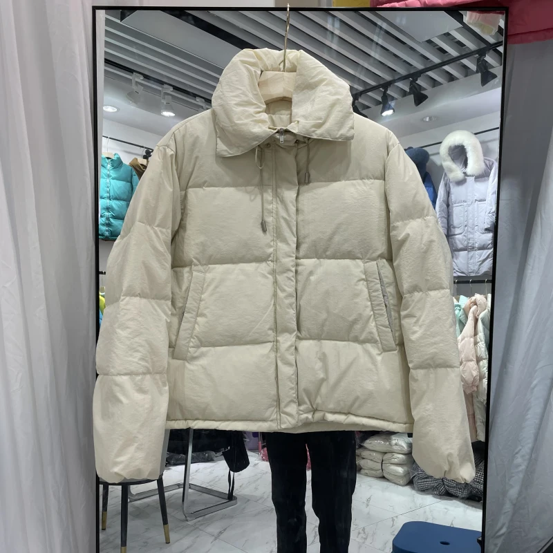 

New Women Down Jacket Casual Style Autumn Winter White Duck Down Coats And Parkas Female Outwear