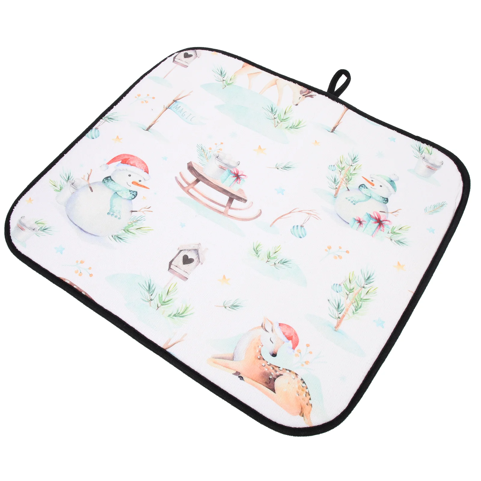 

Mats Table Christmas Placemats Mat Hotholidaynon Dish Holder Pot Coffee Place Kitchen Cloth Cover Dinner Fabric Coasters