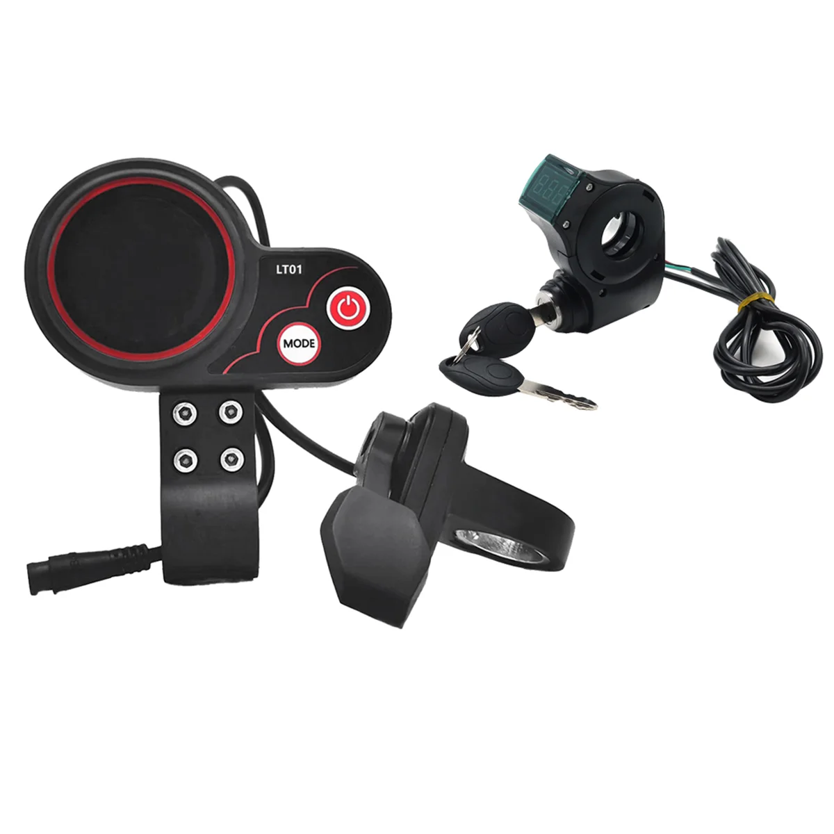 LT01 Дисплей Дроссельная заслонка + ключ блокировки зажигания Длинный кабель для