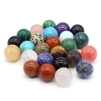20pcs natural stone rose quartzs epidote agate ball ornament bead for jewelry making diy necklace earring accessories charm gift