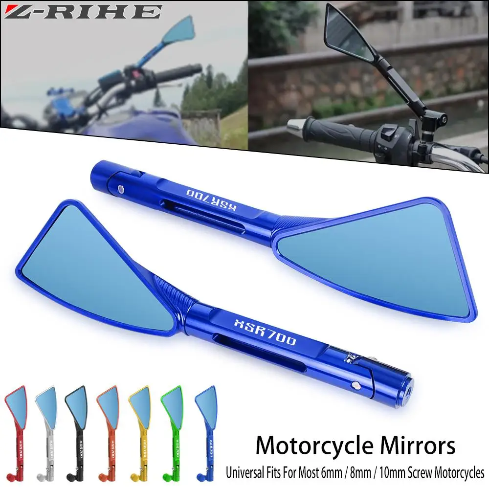 

8mm 10mm Motorcycle Aluminum Rearview Side Mirrors For YAMAHA XSR155 XSR700 XSR900 ABS XSR 155 900 700 2015-2022 2021 2020 2019