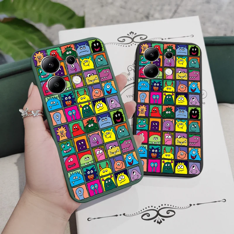 Фото Чехол для телефона Square Monster для Xiaomi Redmi Note 15 Pro Plus 4G 5G, силиконовый чехол №5