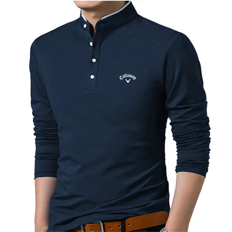 

Golf men's clothes New Men Golf Clothing Long Sleeve T-shirt Men's Outdoor Sports Ventilation Loose Bottomed Polo Golf Wear 2022