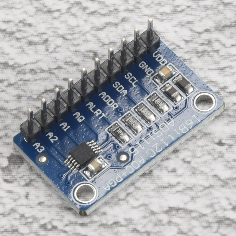 

2 упаковки, 16 бит, 4 канала, I2C IIC, аналогово-Цифровое искусство, высокая точность ADS1115 PGA ADC, макетная плата