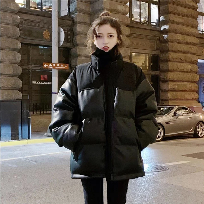 

Down Jacket Women's 2022 Coat Winter New Female Jacket Puffer Clothes Women Korean Long Sleeve Loose Thick Bread Casual Warm