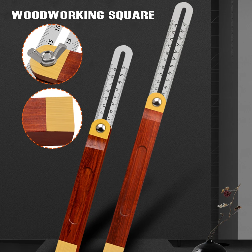 

Woodworking Angle Ruler Mahogany Movable Angle Ruler Steel Ruler Sliding Garage Woodworing Bathroom Factory herramientas