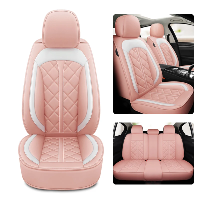 

Универсальные автомобильные чехлы из искусственной кожи на сиденья, дышащие модные автомобильные подушки на сиденья для легковых и грузов...