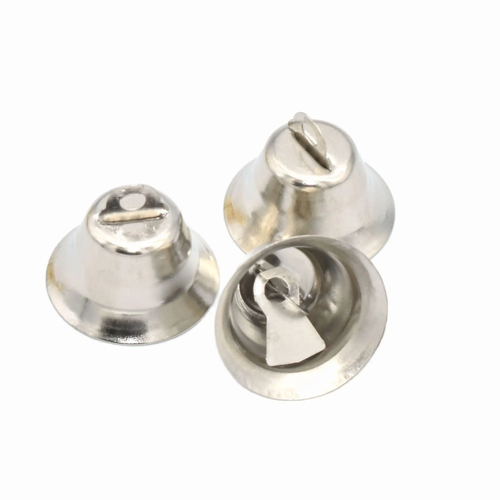 

Silver Jingle Bells Charms Christmas Bells Pet Cat Collar Bells Drop Charms for Bags Clothing Crafts Holiday Home Decorative3/4"