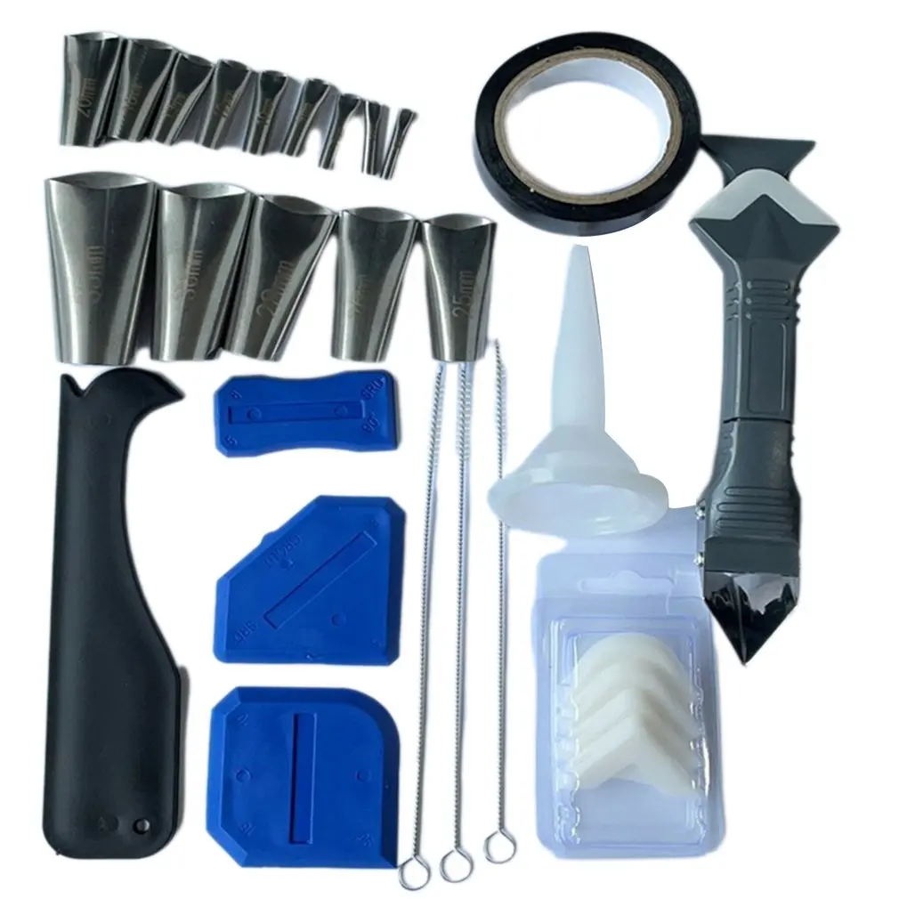 

Remover Caulk Finisher Sealant Smooth Scraper Grout Kit Tools With Seam Tape Plastic Hand Tools Set Accessories