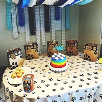 a birthday table disposable tablecloth animal print party waterproof and oil proof childrens birthday pev a tablecloth for