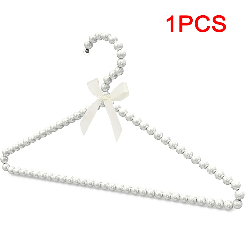 Белые прочные вешалки для одежды из АБС-пластика и проволоки 40 см