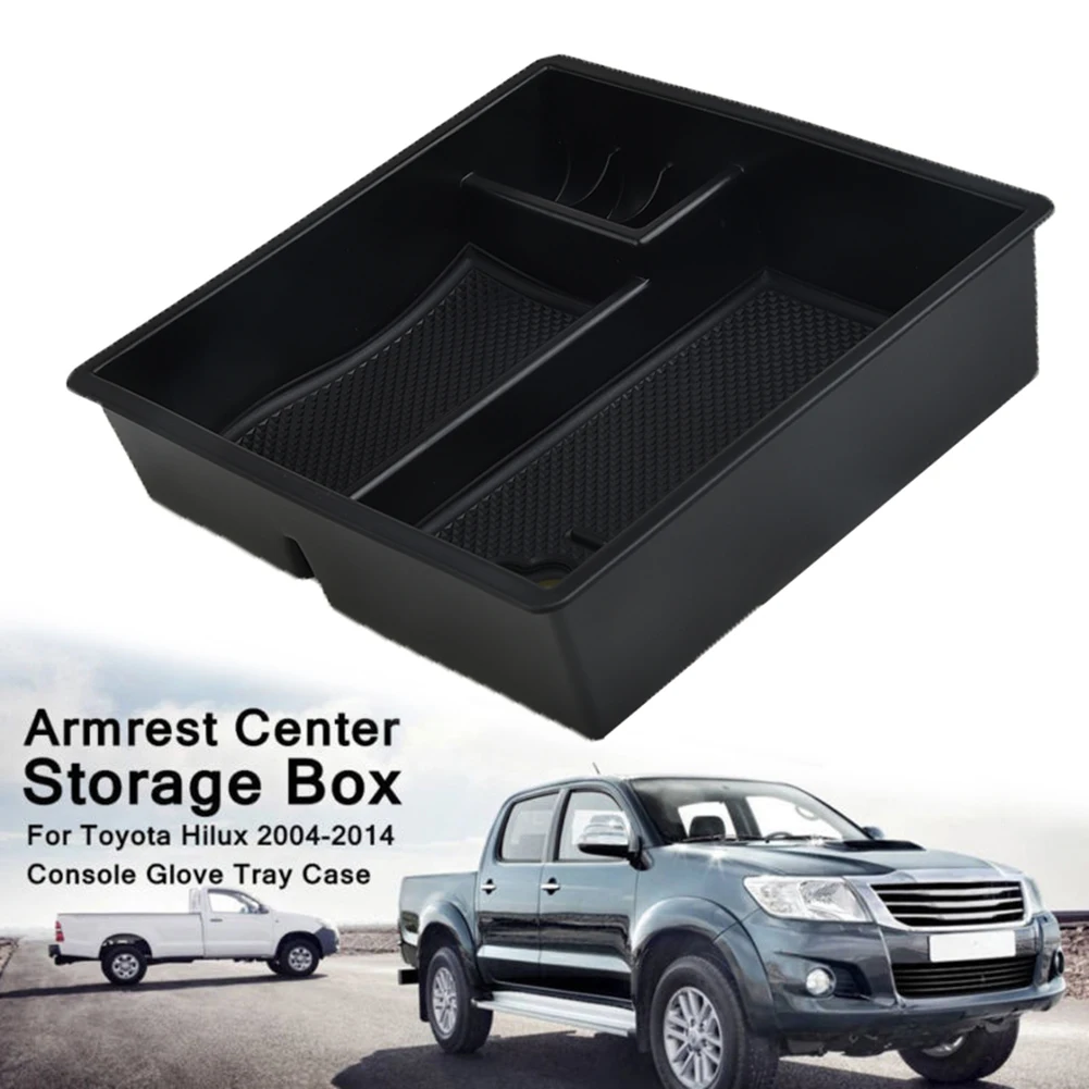 

Central Console Armrest Storage Box Tray Phone Wallet Coins Holder For Toyota Hilux 2004 2014 Stowing Tidying Organizer