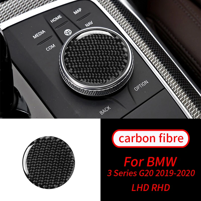 

For BMW 3 Series G20 G28 325li 330d 335 Car Interior Accessories Multimedia Knob Button Cover Trim Decoration Sticker Decal