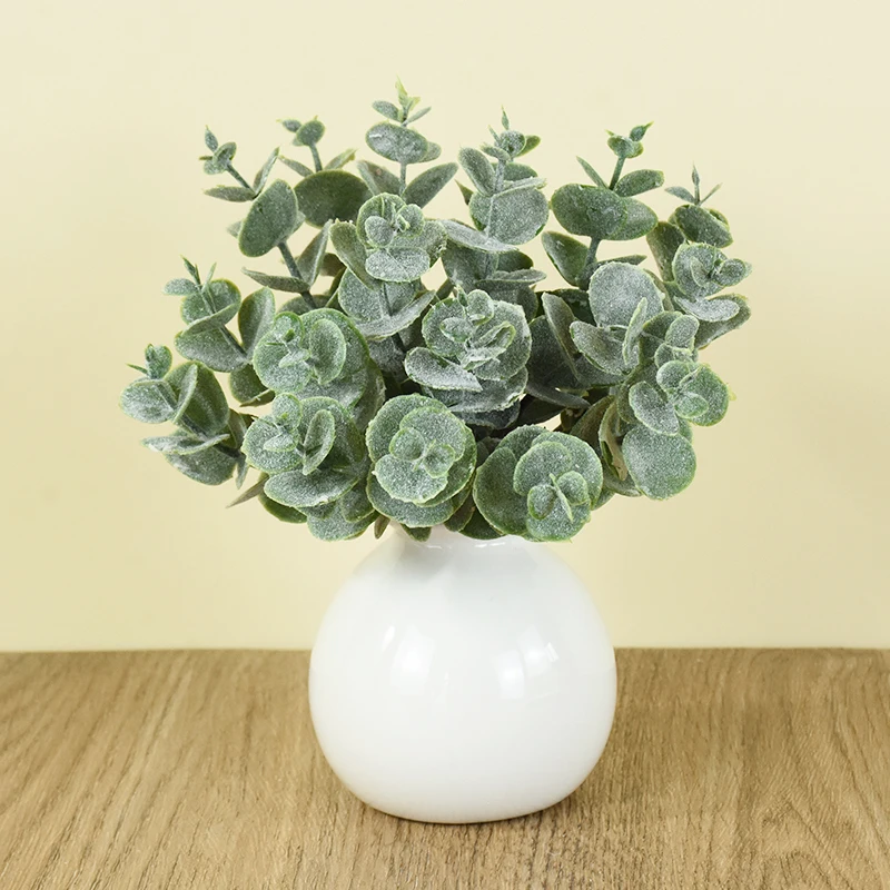 Искусственные Листья Эвкалипта Стебли Ветки Для Фотографии Зеленый Декор