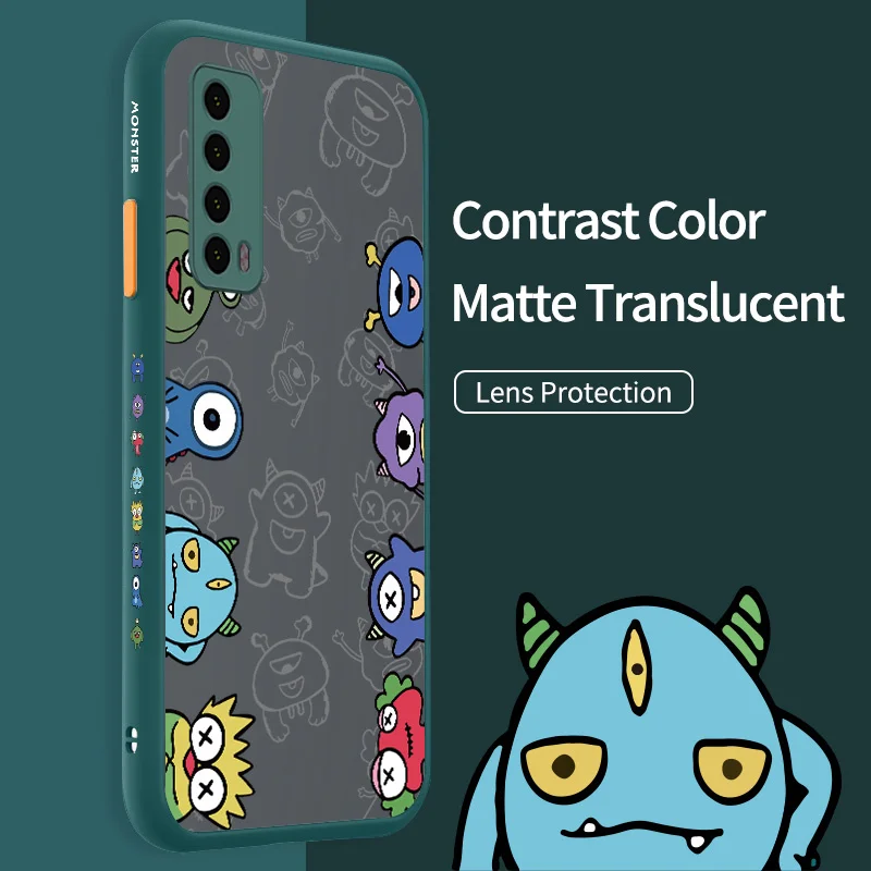 

For Huawei Y7A Y7P Y8P Y9 Prime P Smart S Enjoy 20 SE 10S 9 10 Plus Mini Diversified Small Monster Case Colorful Monster