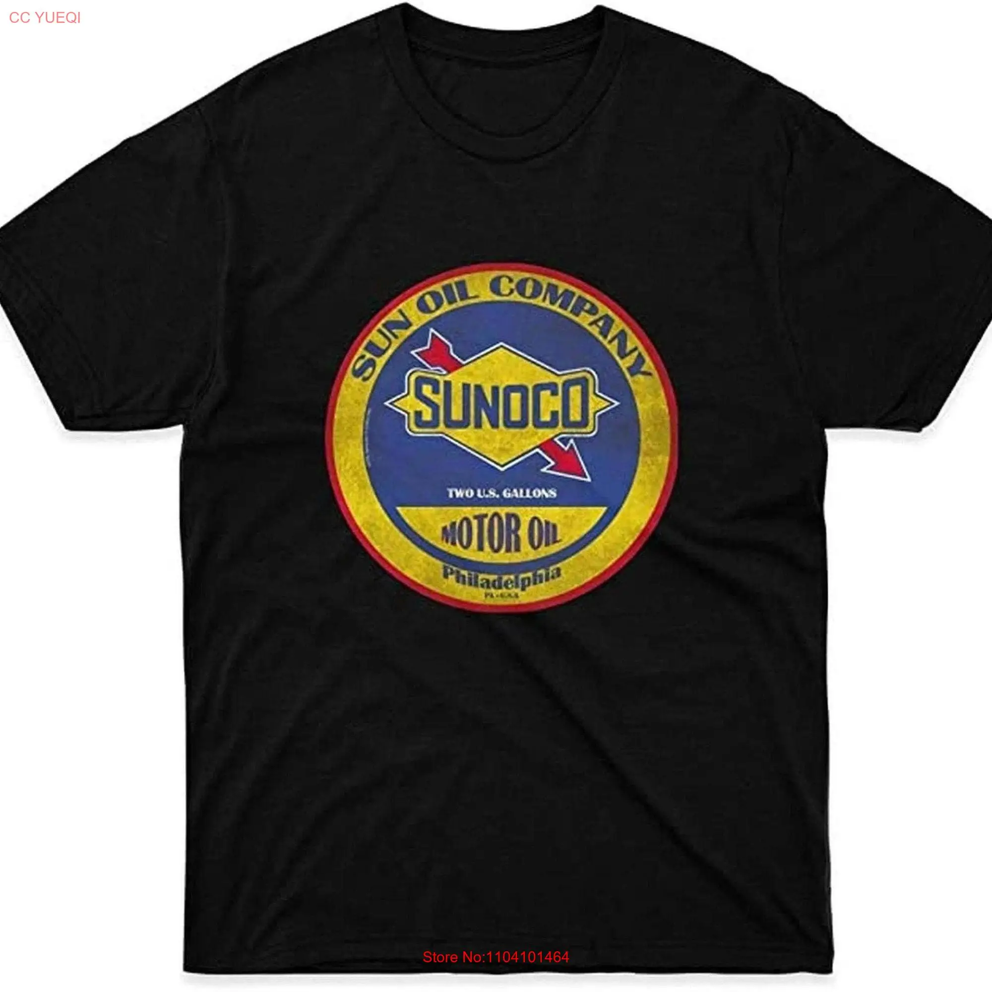 Хлопковая моторная футболка Sunoco масляный костюм знак для Дня матери отцов