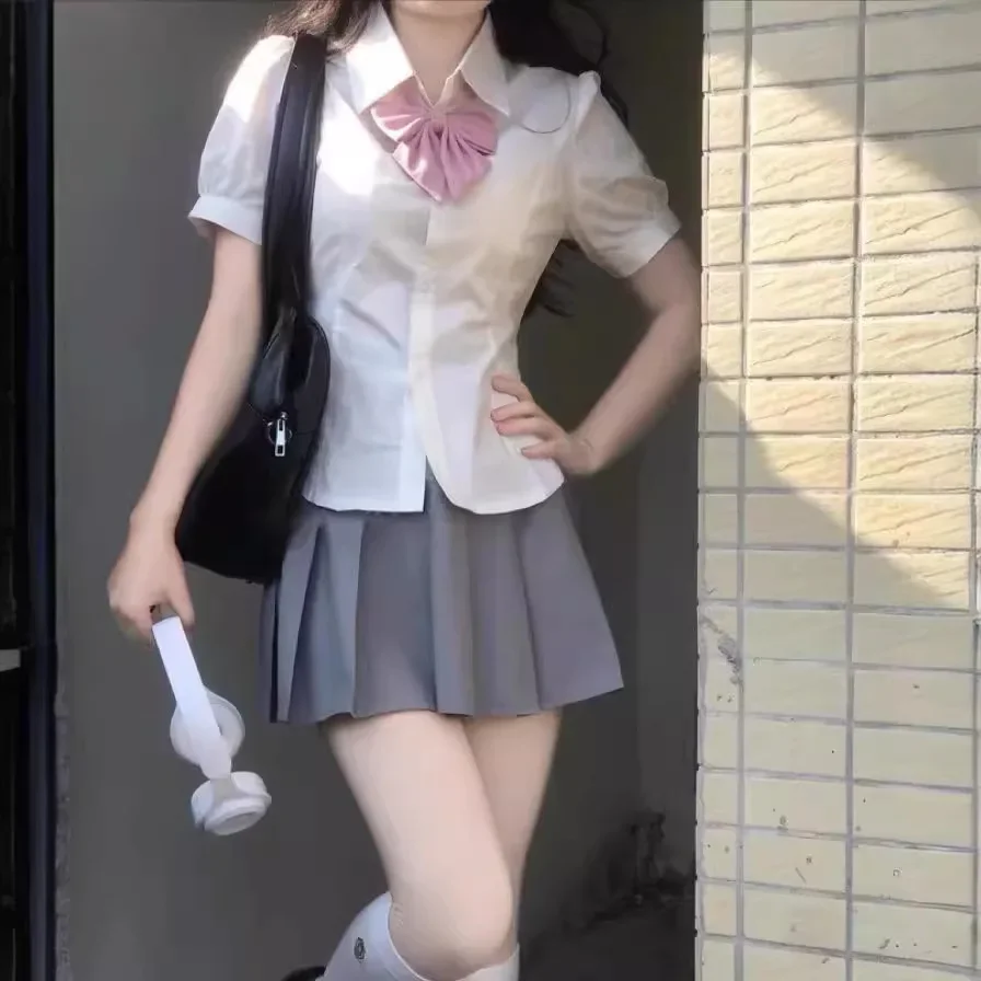 Оригинальная униформа Jk в консервативном стиле женская рубашка с коротким