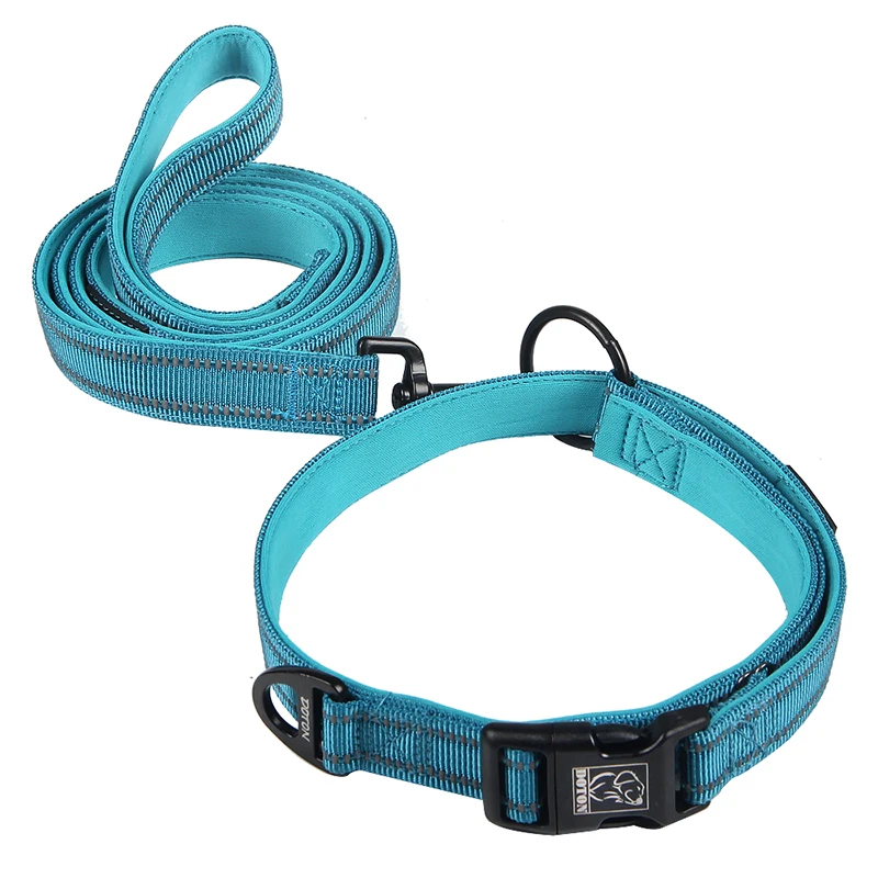 

Reflective Dog Collar Traction Rope Breathable Nylon Puppy Collar Adjustable For Small Medium Large Dogs