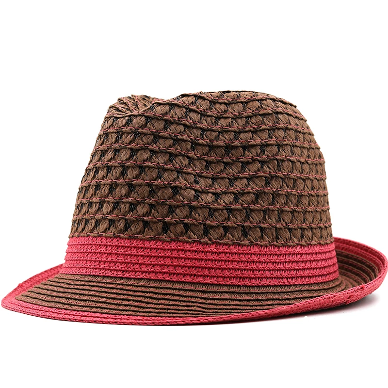 

Vintage Men Panama Hat Girl straw Fedora Male Sun hat Women Summer Beach hat Chapeau dad Jazz Trilby Cap Sombrero