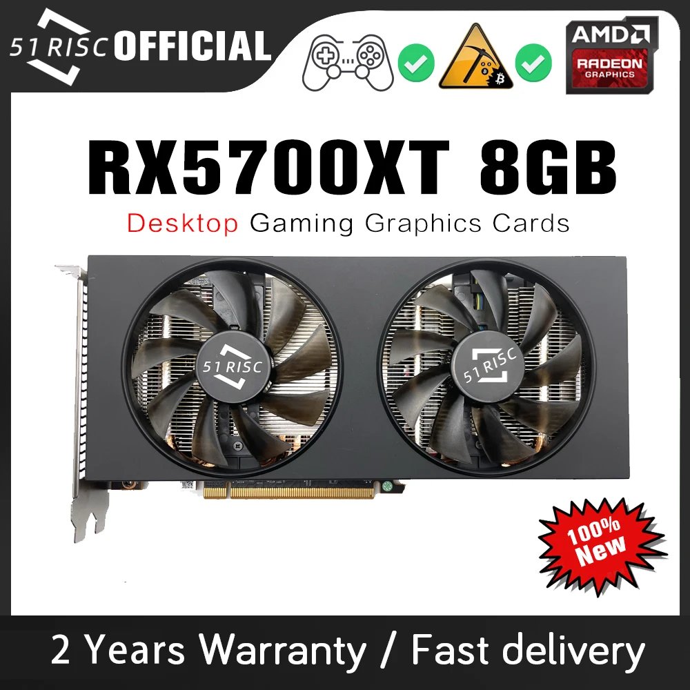 SHELI 51RISC RX5700XT 8GB karta graficzna GPU GDDR6 256-bit 7nm nowa karta graficzna wsparcie pulpit CPU placa de wideo 1 SHELI 51RISC RX5700XT 8GB karta graficzna GPU GDDR6 256-bit 7nm nowa karta graficzna wsparcie pulpit CPU placa de wideo 1