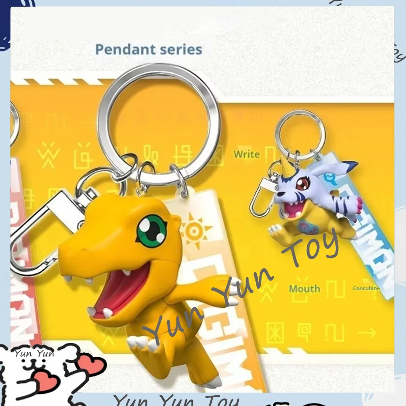 Новая подлинная аниме-фигурка Digimon Adventure 3d брелок для ключей аниме-фигурки Agumon