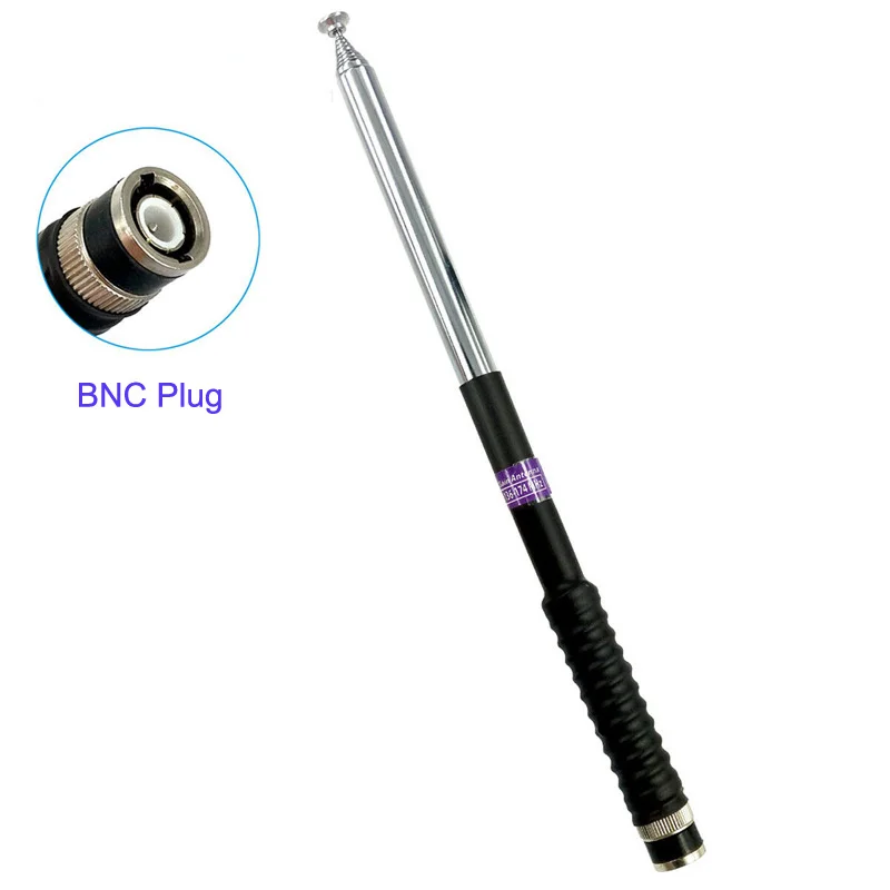 FP10120 Telescopic Antenna BNC Plug VHF 136-174MHz for ICOM V8 V80 IC-V82 IC-U82 Kenwood TK310 Two Way Radio Walkie Talkie