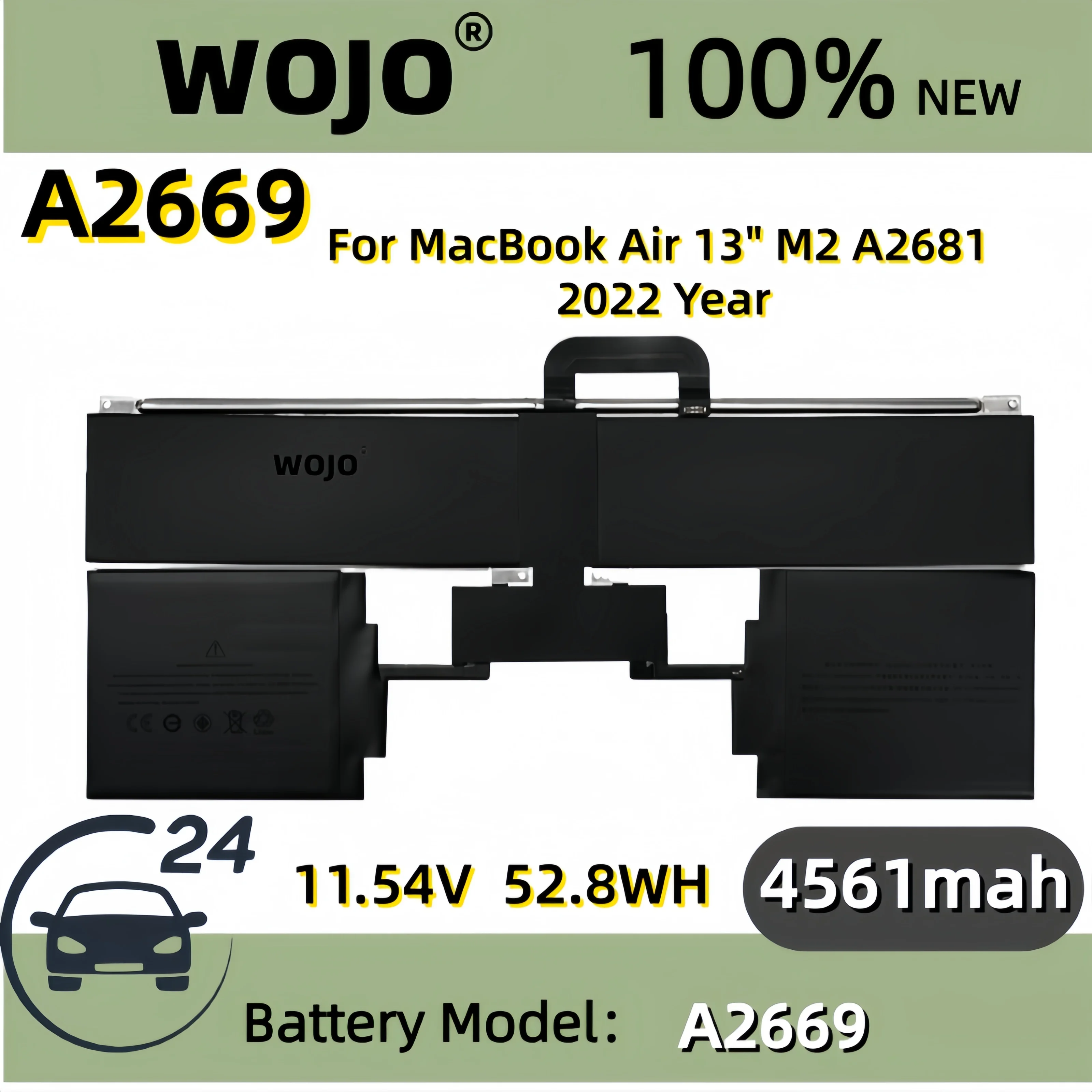 Фото A1322 A1245 A1331 A1437 A2669 A2797 7,2 В 37 Втч Аккумулятор для ноутбука Apple MacBook Air 13 дюймов A1237 A1304 №5