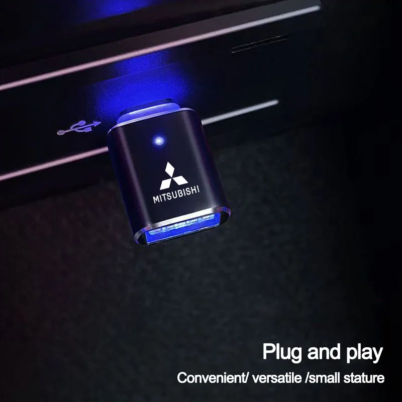 Адаптер USB-Type-C со светодиодной подсветкой OTG Micro Female разъем адаптера для Mitsubishi Delica