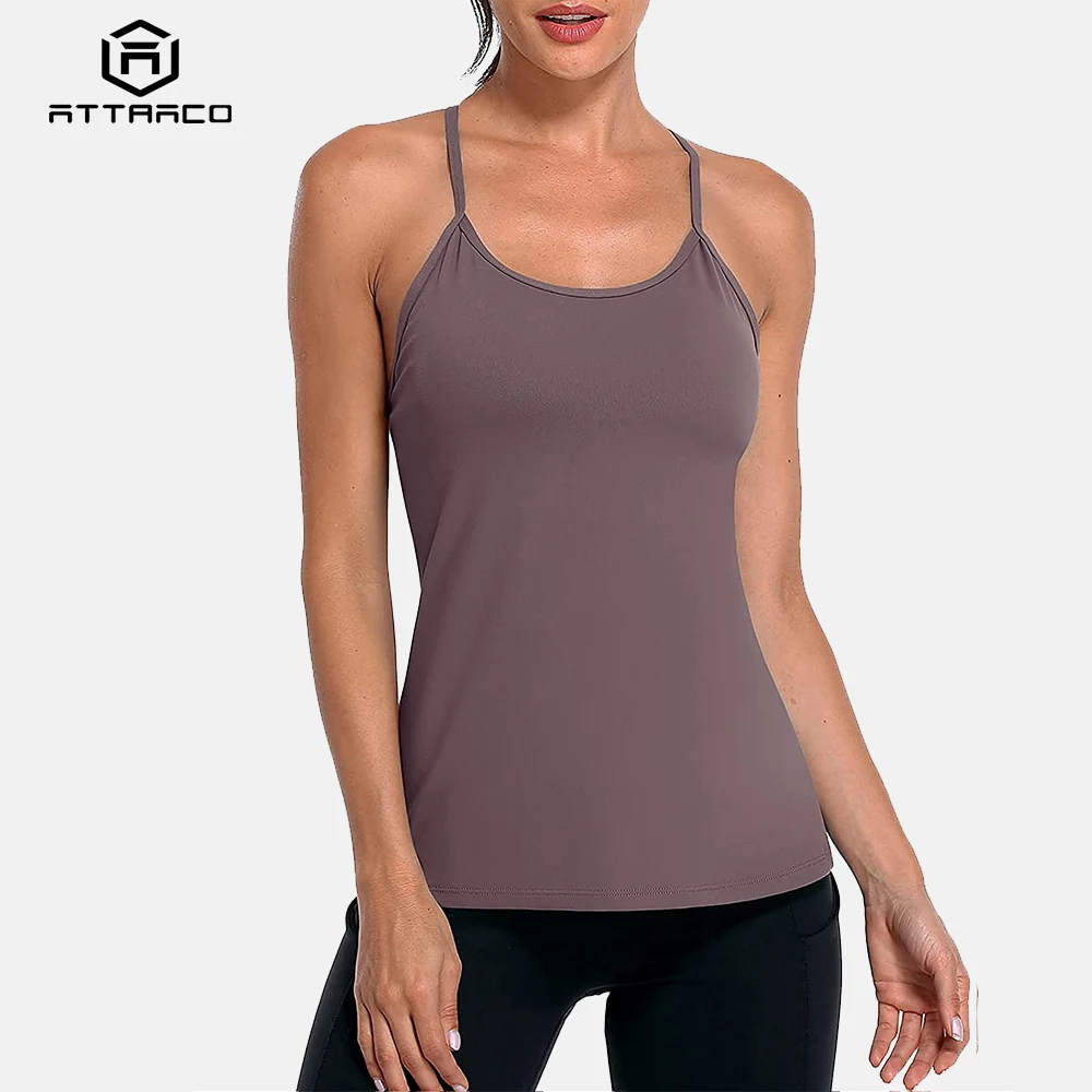 Топ женский спортивный Быстросохнущий со съемной чашкой без рукавов