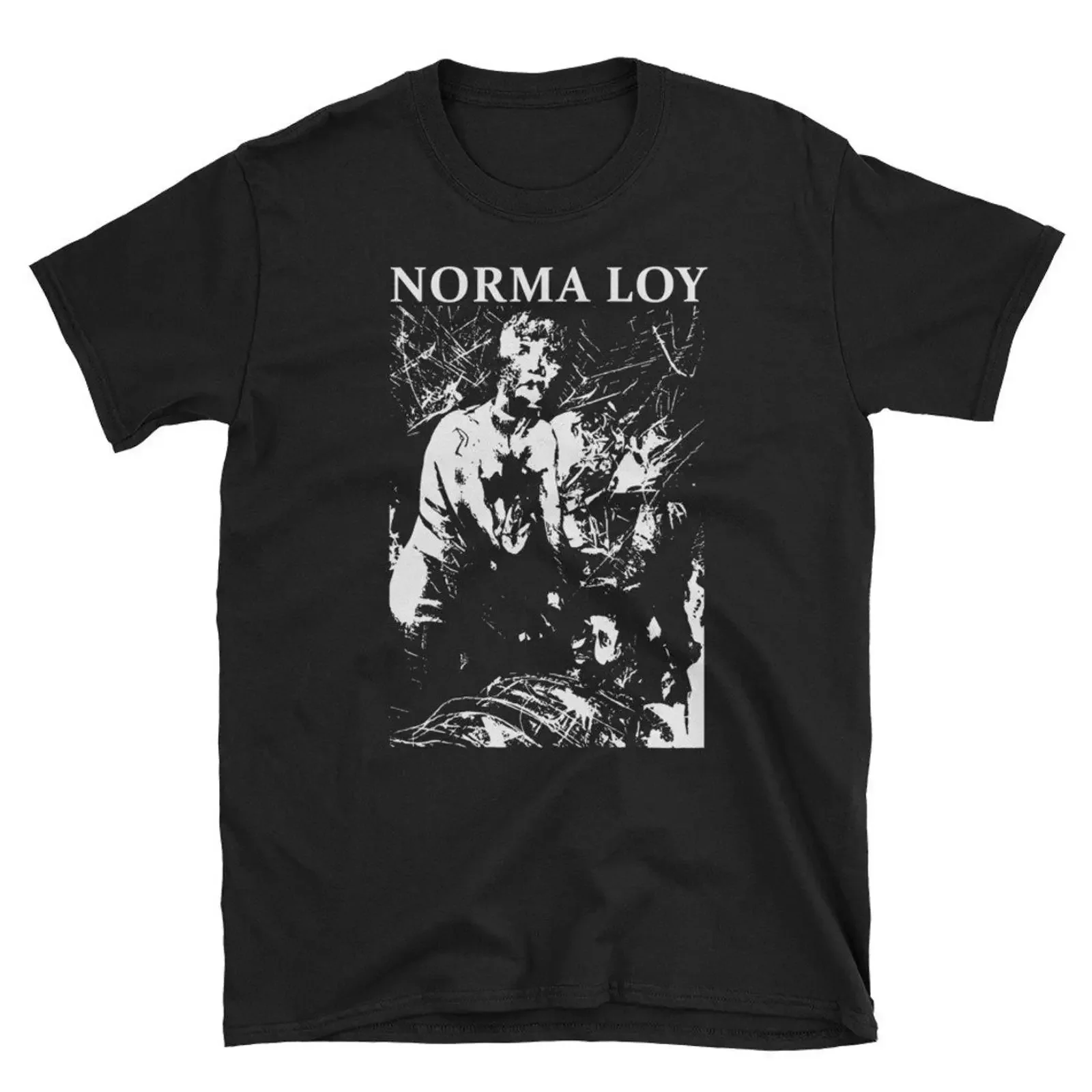 Фото Футболка Norma Loy Clan Of Xymox Virgin Prunes Dead Can Dance, винтажная, с эффектом потертости, уличная мода, унисекс, слегка повседневная. №1