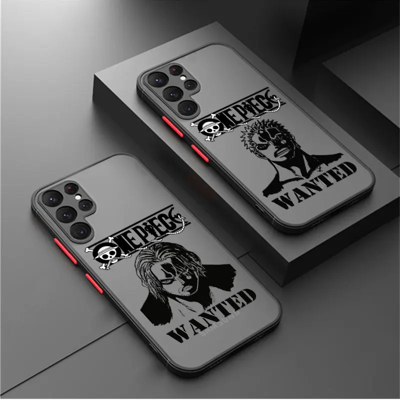 

Матовый чехол для телефона Samsung S23 ULTRA S22 S21 S20 FE S10 S9 S8 Plus S10E, слитный чехол Zoro Shanks