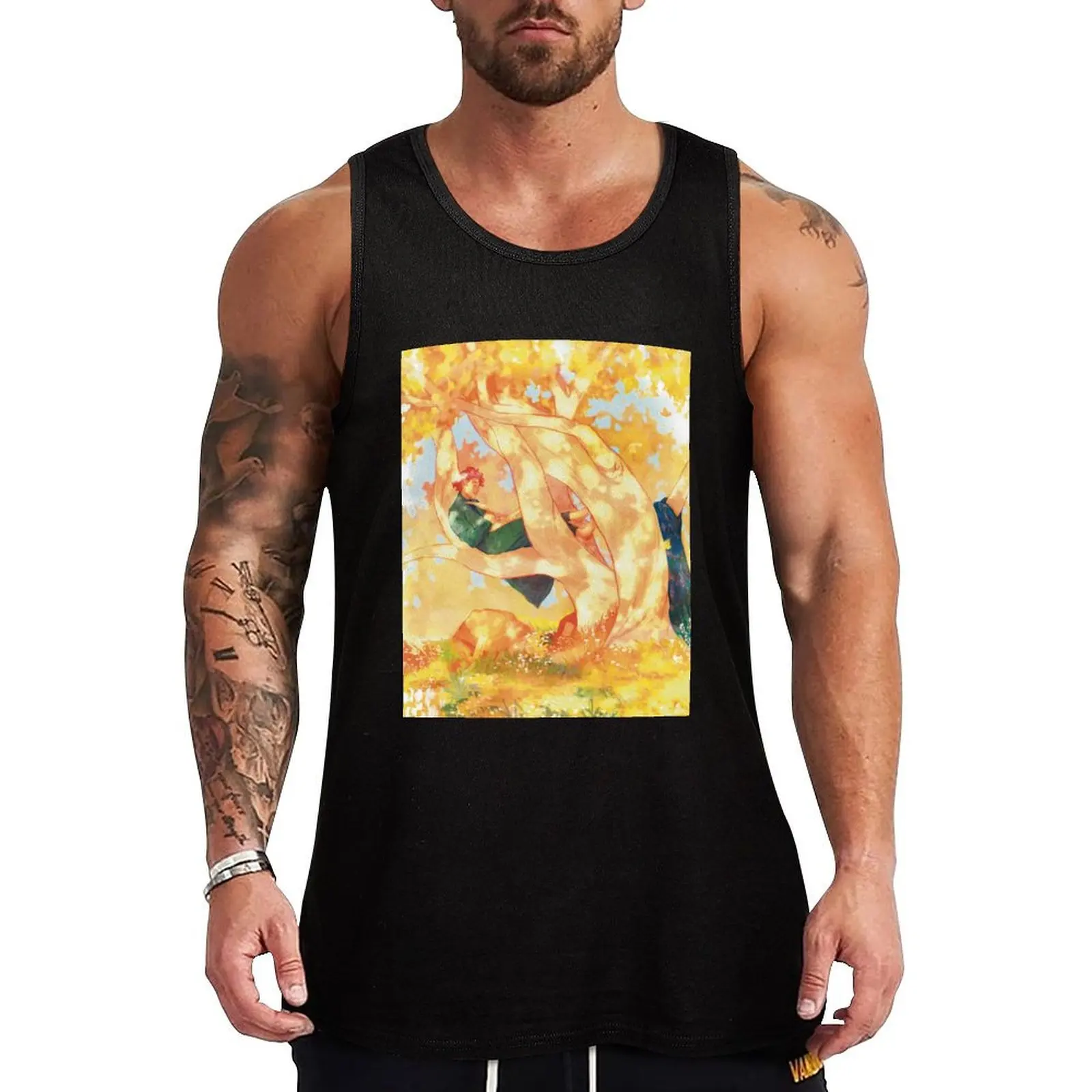 Lindon Tank Top мужская спортивная футболка из хлопка
