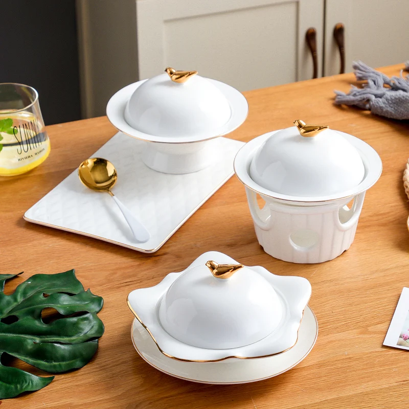 Приклеивающаяся тарелка с изображением проса рыбы крыльев птичьего гнезда