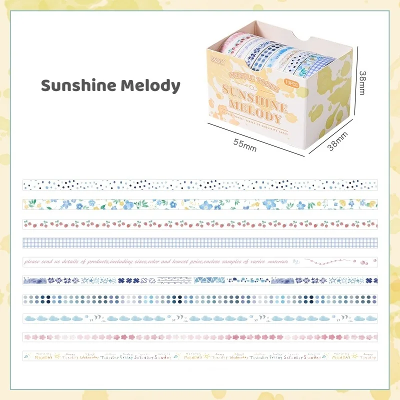 

Набор из 10 рулонов васи-лент для декора F3030